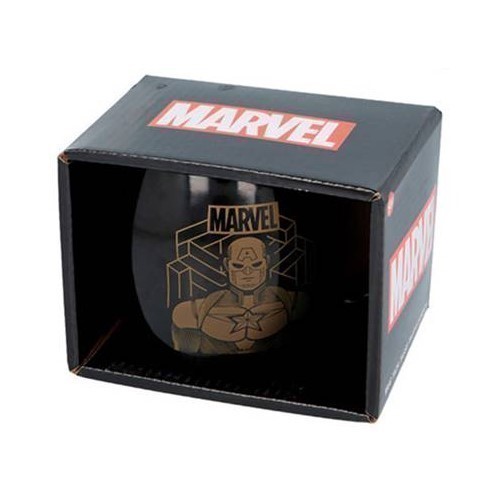 TAZA GLOBE CAPITAN AMERICA NEGRA